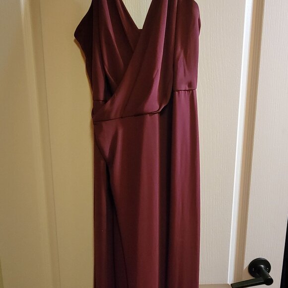 Bridesmaid Dress Merlot Color - Picture 2 of 2